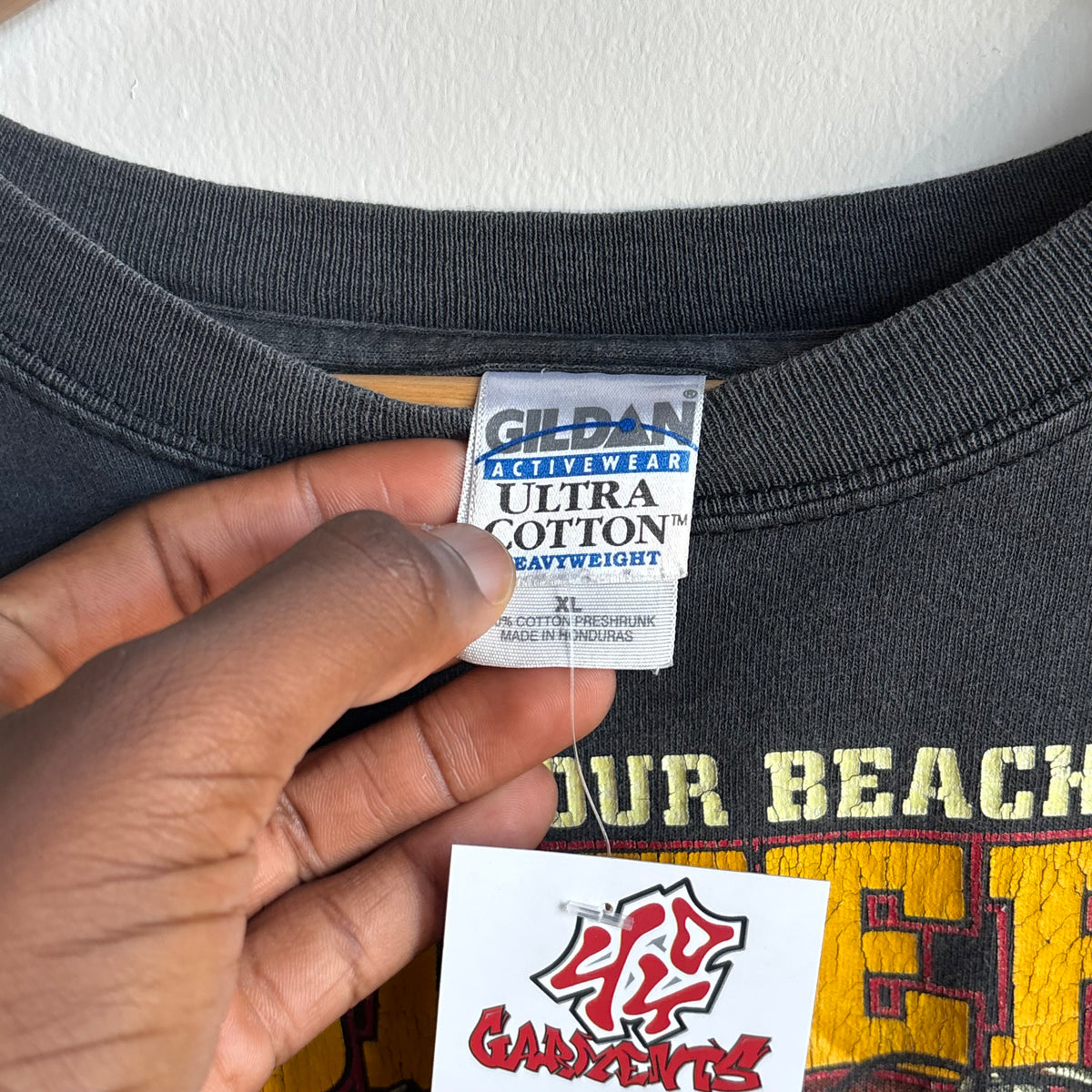 2000s beach patrol biker WMC faded t-shirt